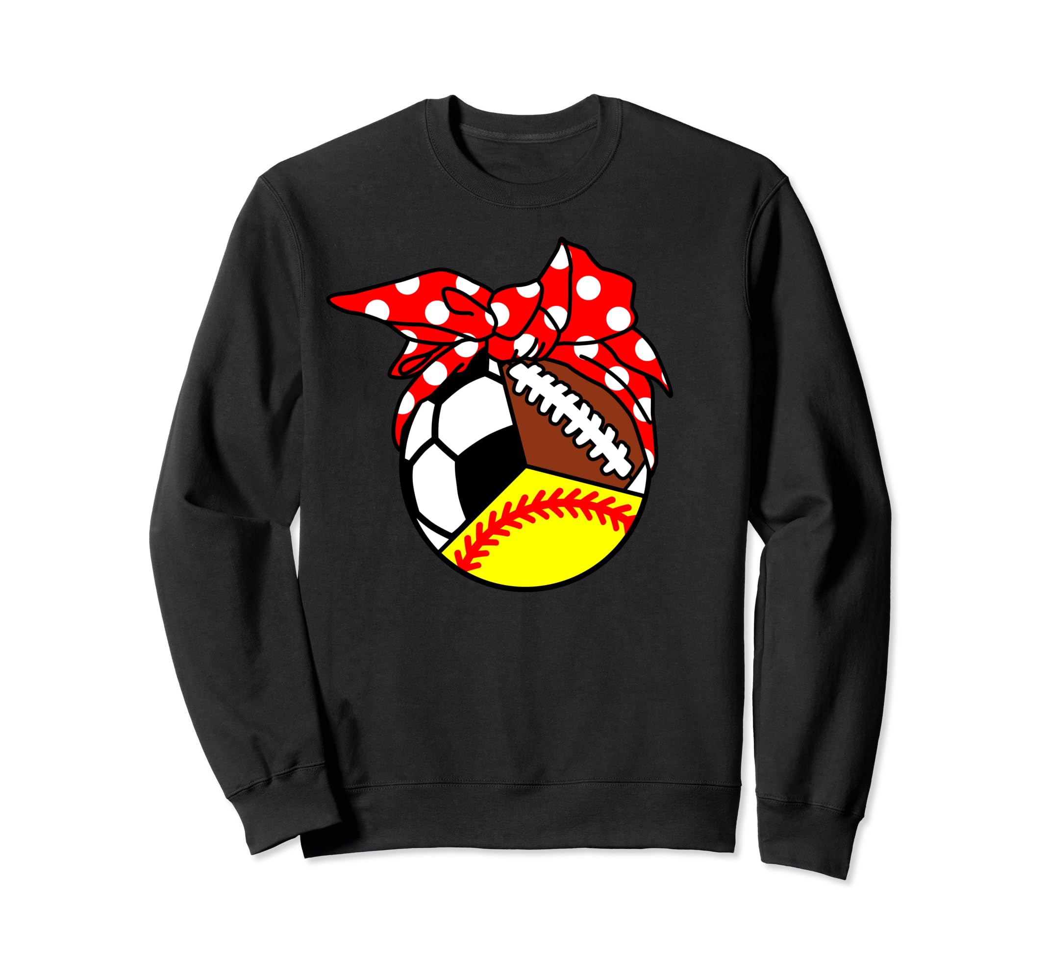 Softball Soccer Football Player Mom Sweatshirt - Custom Art Print Unisex