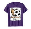 Bleached Soccer Game Day Vibes Soccer T-Shirt - Minimalist Print Men Women