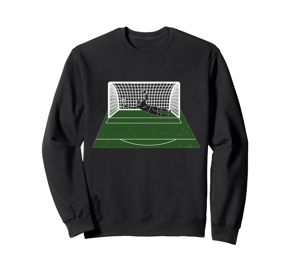 Goalkeeper Save Pitch Goal Net Sweatshirt - Minimalist Print Men Women