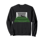Goalkeeper Save Pitch Goal Net Sweatshirt - Minimalist Print Men Women