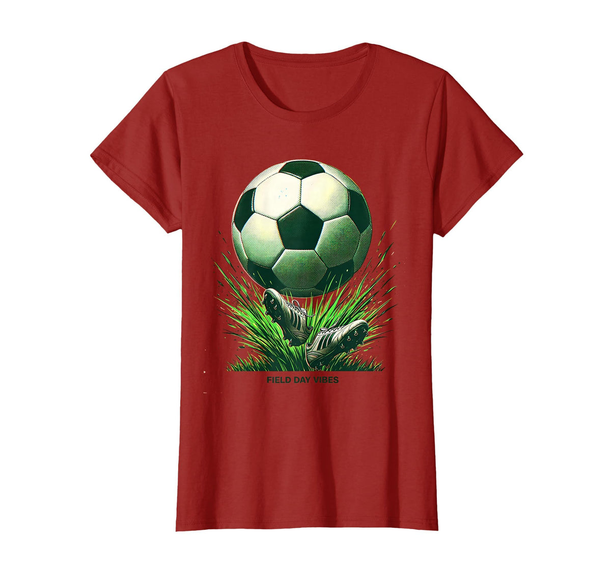 Field Day Vibes Soccer T-Shirt - Custom Art Print for Adults