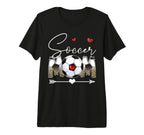 Funny Soccer Mom Leopard Soccer Mama T-Shirt - Minimalist Print Men Women