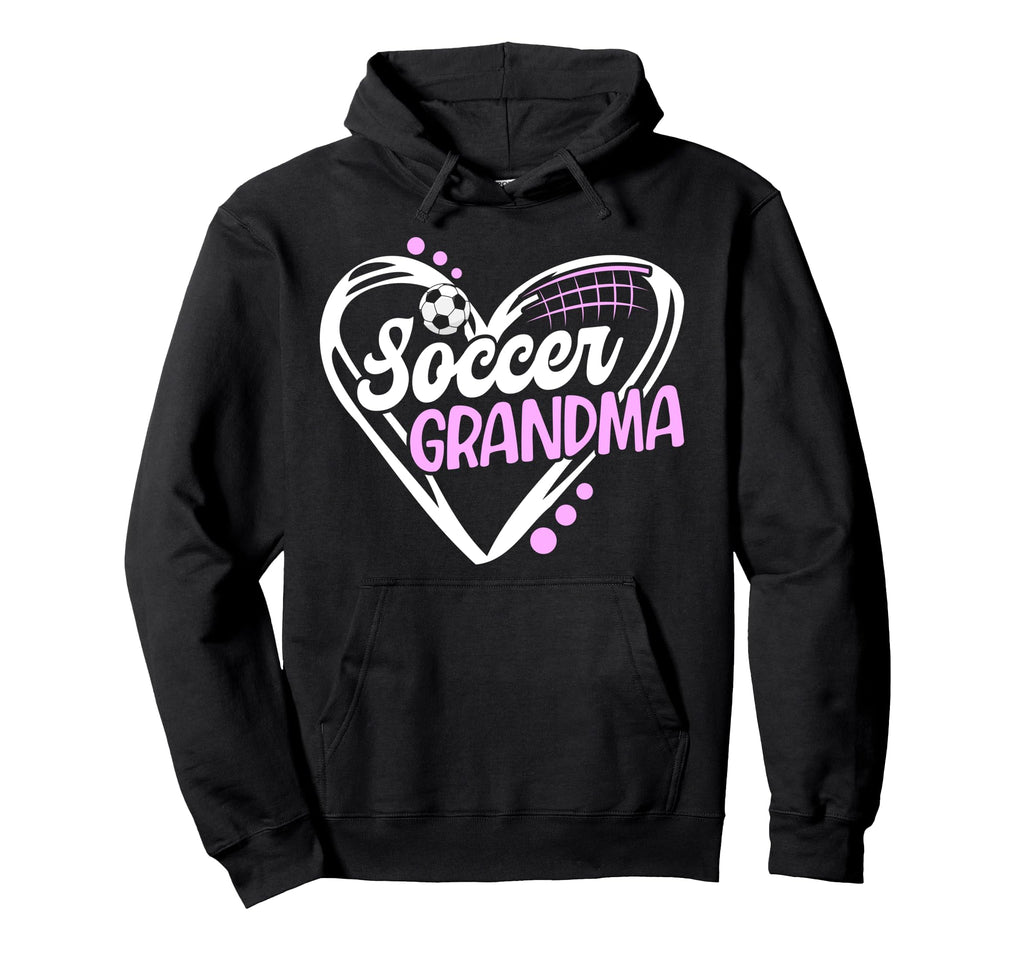 Soccer Grandma Heart Grandma Soccer Hoodie - Minimalist Print Men Women
