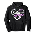 Soccer Grandma Heart Grandma Soccer Hoodie - Minimalist Print Men Women