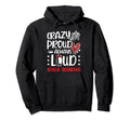 Crazy Proud Ice Hockey Goalie Grandma Hoodie - Unique Graphic for Adults