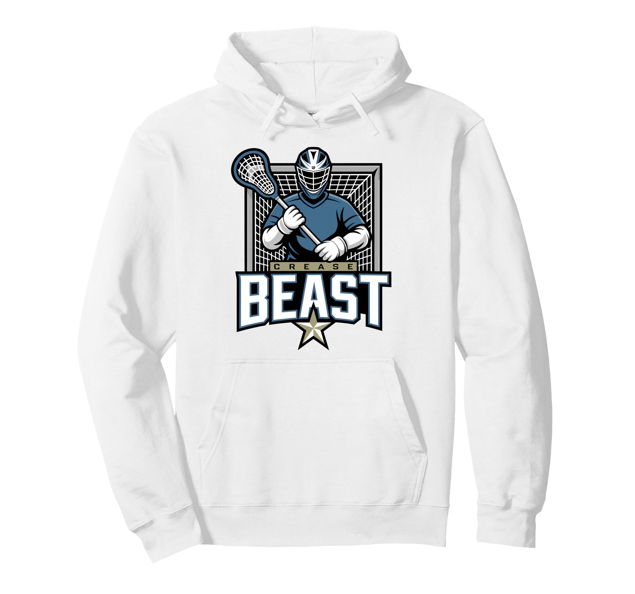 Lacrosse Goalie Lax Goalkeeper Crease Hoodie - Minimalist Print Unisex