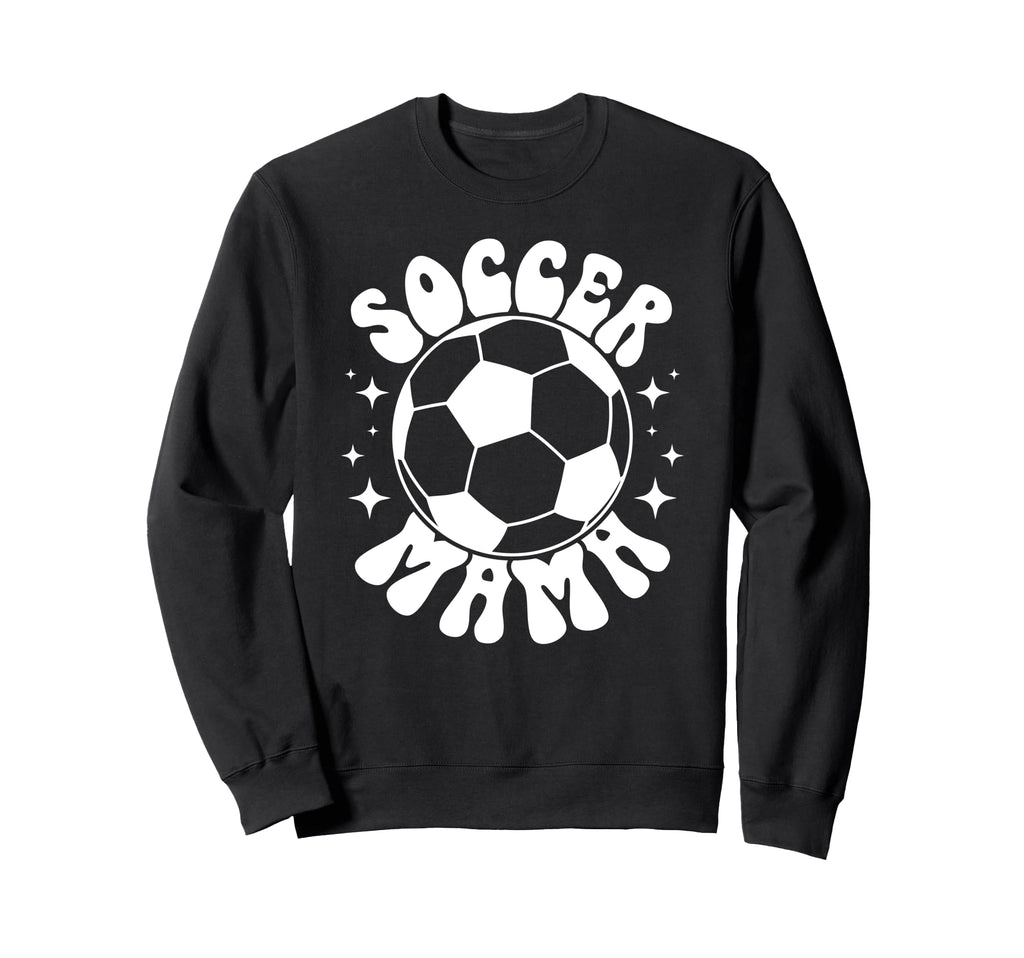 Soccer Mama Groovy Soccer Mom Soccer Sweatshirt - Unique Graphic Unisex