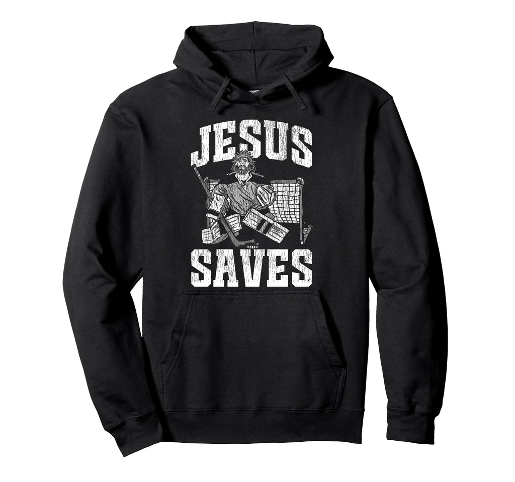 Ice Hockey Goalie Goalkeeper Jesus Jesus Hoodie - Custom Art Print Unisex