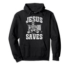 Ice Hockey Goalie Goalkeeper Jesus Jesus Hoodie - Custom Art Print Unisex