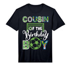 Cousin Birthday Soccer Baller Birthday T-Shirt - Graphic Print Men Women