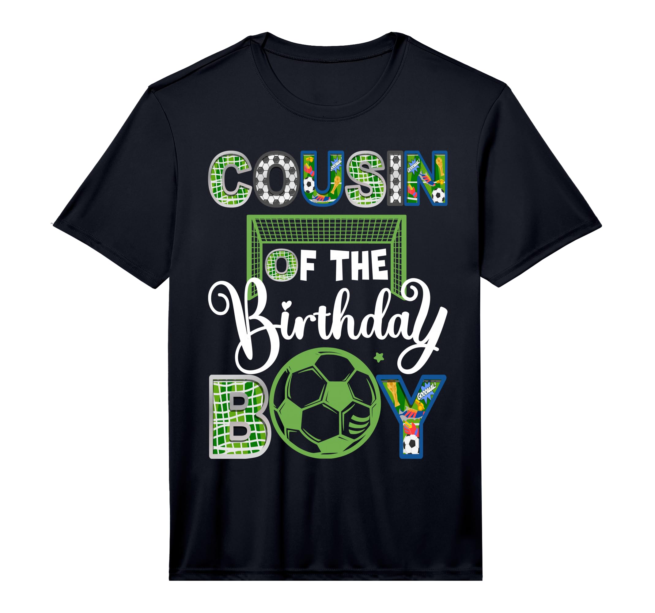 Cousin Birthday Soccer Baller Birthday T-Shirt - Graphic Print Men Women