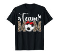 Team Mom Leopard Soccer Team Mom T-Shirt - Streetwear Style Men Women