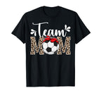 Team Mom Leopard Soccer Team Mom T-Shirt - Streetwear Style Men Women