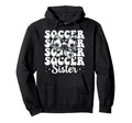Soccer Sister Soccer Coquette Bow Hoodie - Graphic Print Unisex
