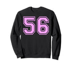 56 Number Fifty Six Sports Varsity Sweatshirt - Unique Graphic Men Women