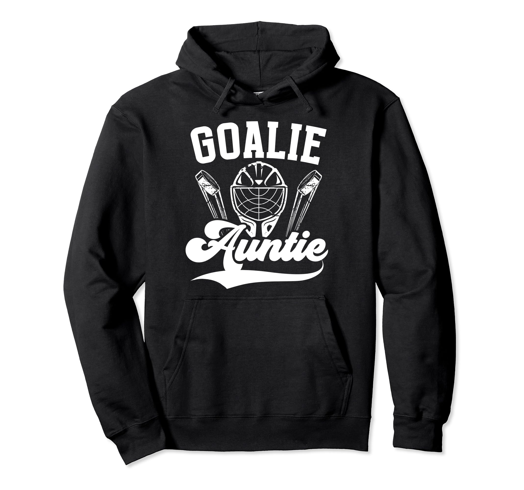Ice Hockey Goalie Auntie Hockey Hoodie - Fun Novelty Design for Adults