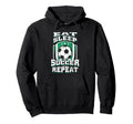 Eat Sleep Soccer Repeat Football Futbol Hoodie - Graphic Print Men Women