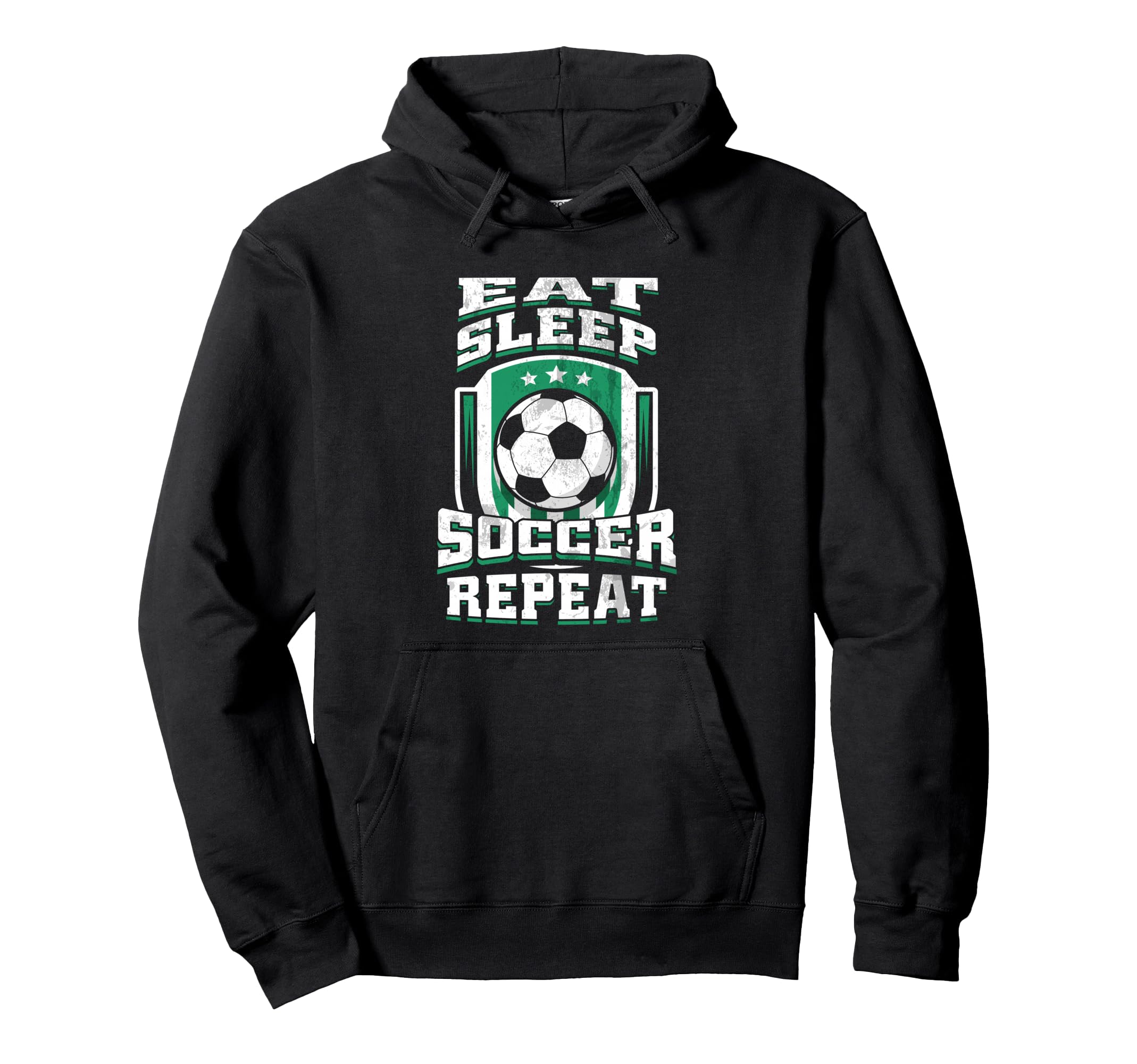 Eat Sleep Soccer Repeat Football Futbol Hoodie - Graphic Print Men Women