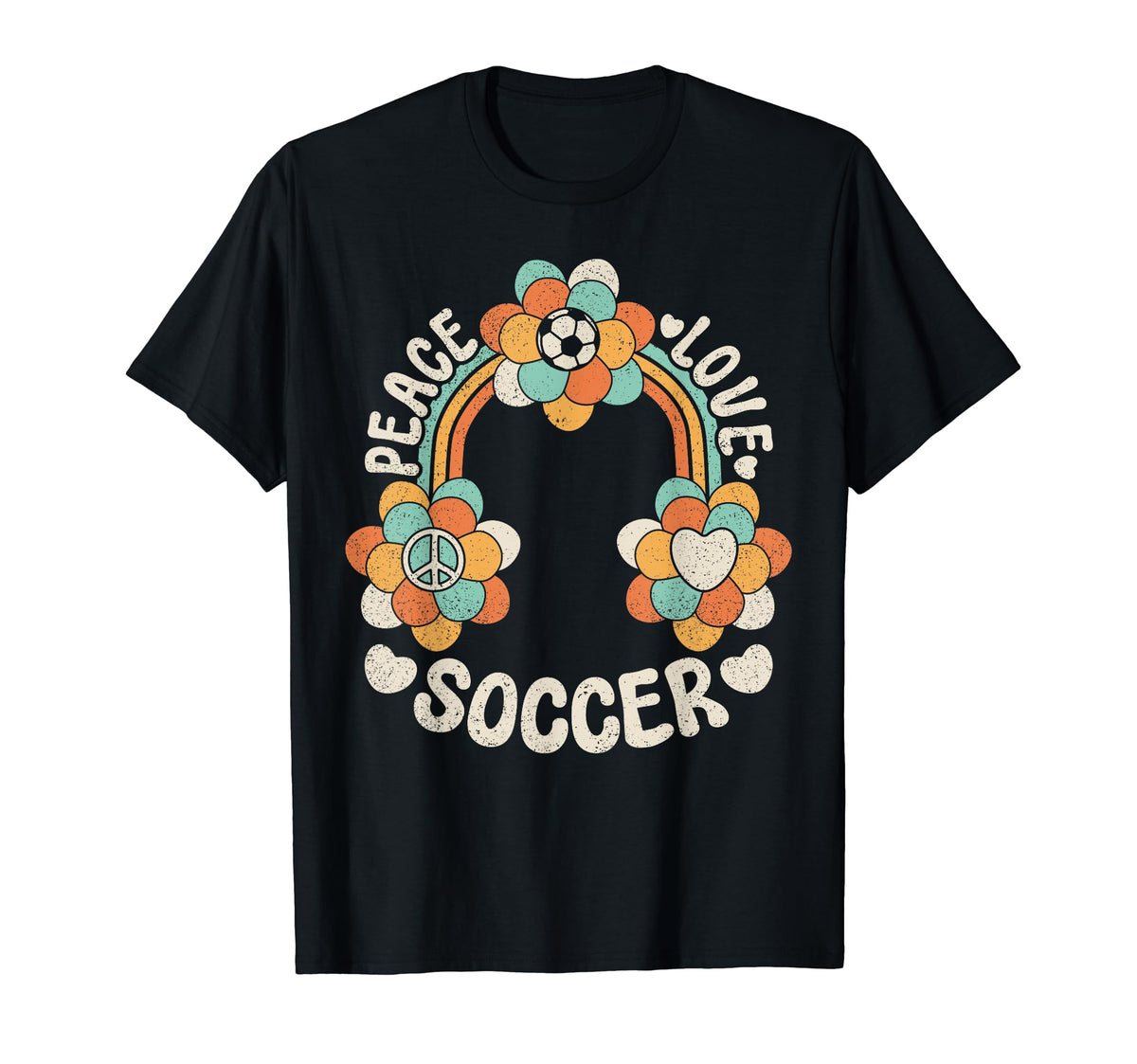 60S 70S Groovy Rainbow Outfit Hippie T-Shirt - Fun Novelty Design Unisex