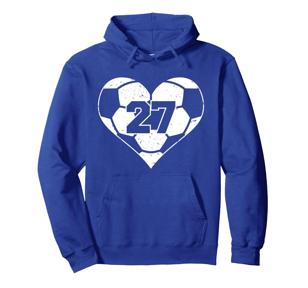 Soccer Number 27 Jersey Funny Soccer Hoodie - Streetwear Style Unisex
