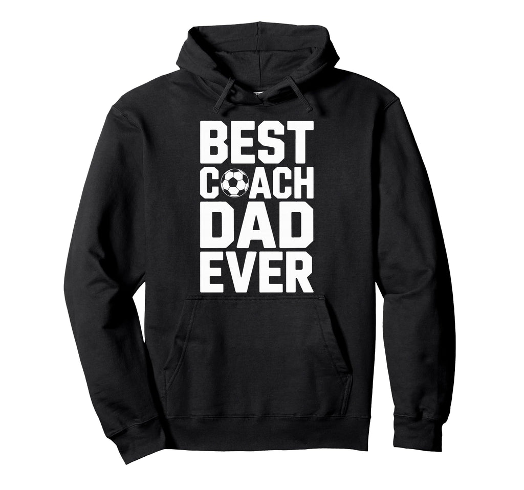 Field Leader Best Coach Dad Ever Hoodie - Minimalist Print for Adults