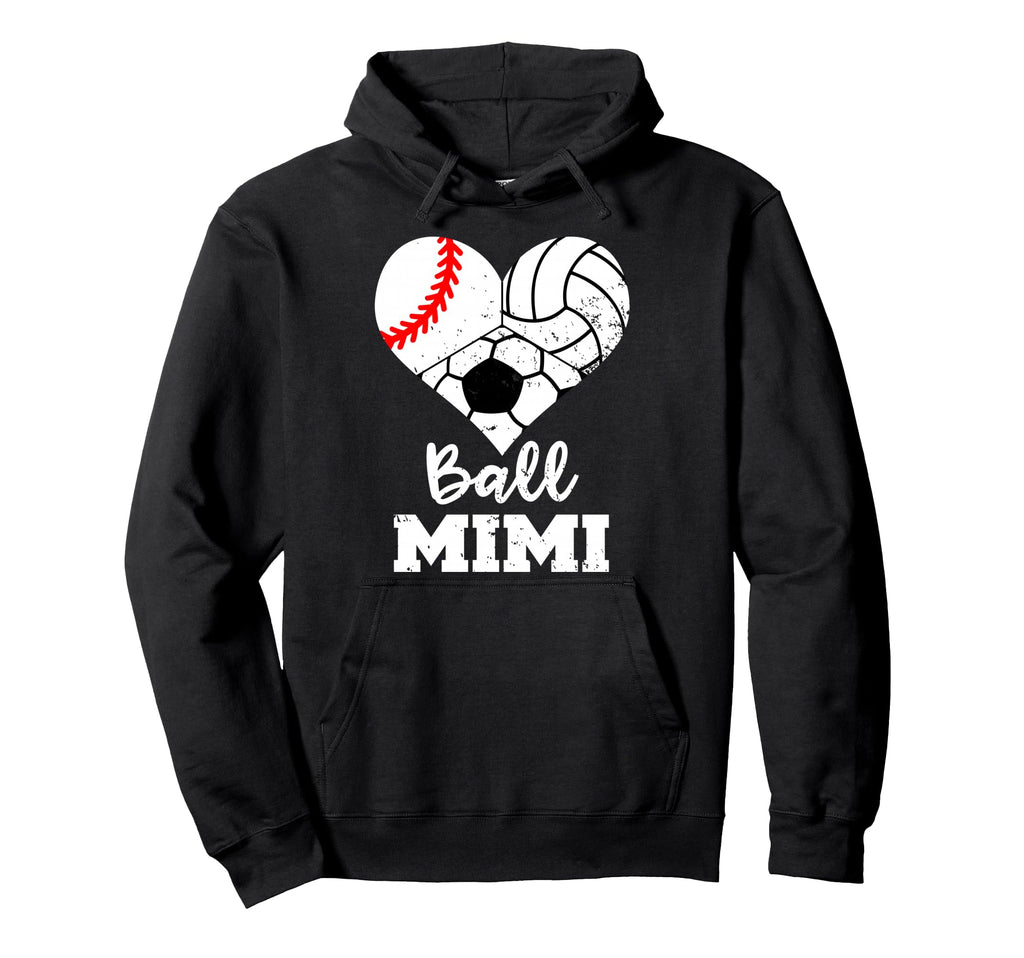 Ball Mimi Heart Funny Baseball Hoodie - Aesthetic Graphic Men Women