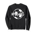 Mom Soccer Ball Sport Mothers Day Sweatshirt - Custom Art Print Unisex