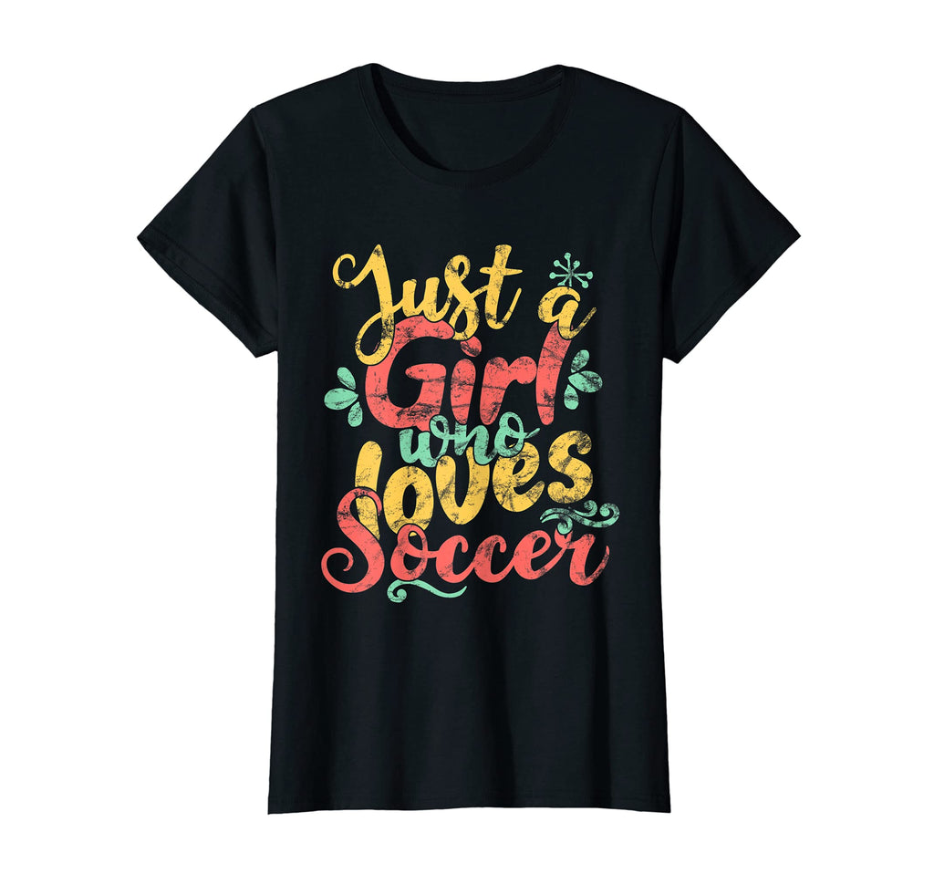 Just Who Loves Soccer Gift T-Shirt - Minimalist Print Unisex