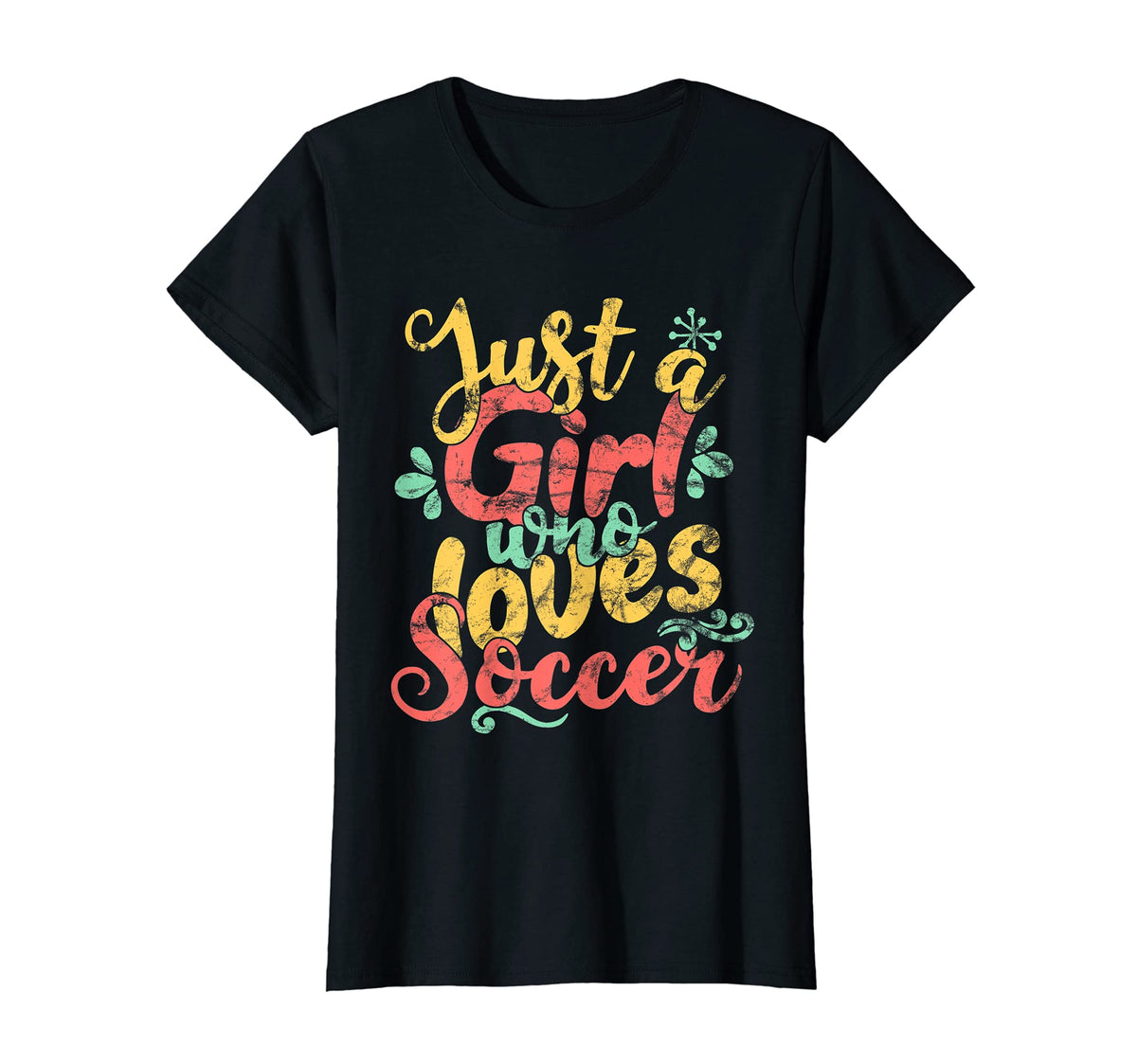 Just Who Loves Soccer Gift T-Shirt - Minimalist Print Unisex
