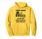 This Mom Runs Iced Coffee And Goals Hoodie - Streetwear Style Unisex