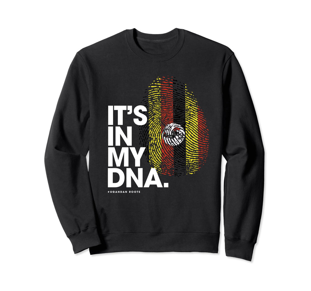 Its My Dna Uganda Flag Ugandan Roots Sweatshirt - Unique Graphic Unisex