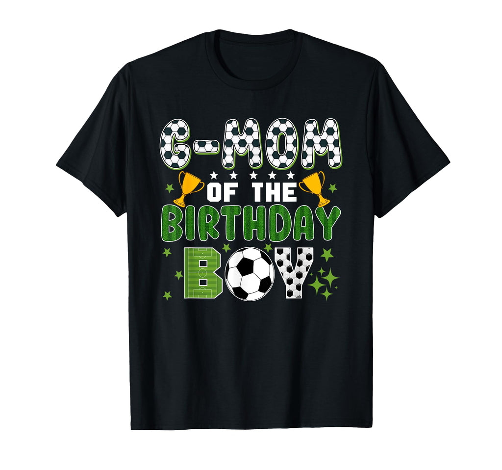 G Mom Birthday Soccer Group Family T-Shirt - Minimalist Print for Adults