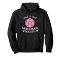 Just Who Loves Soccer Funny Sayings Hoodie - Fun Novelty Design for Adults