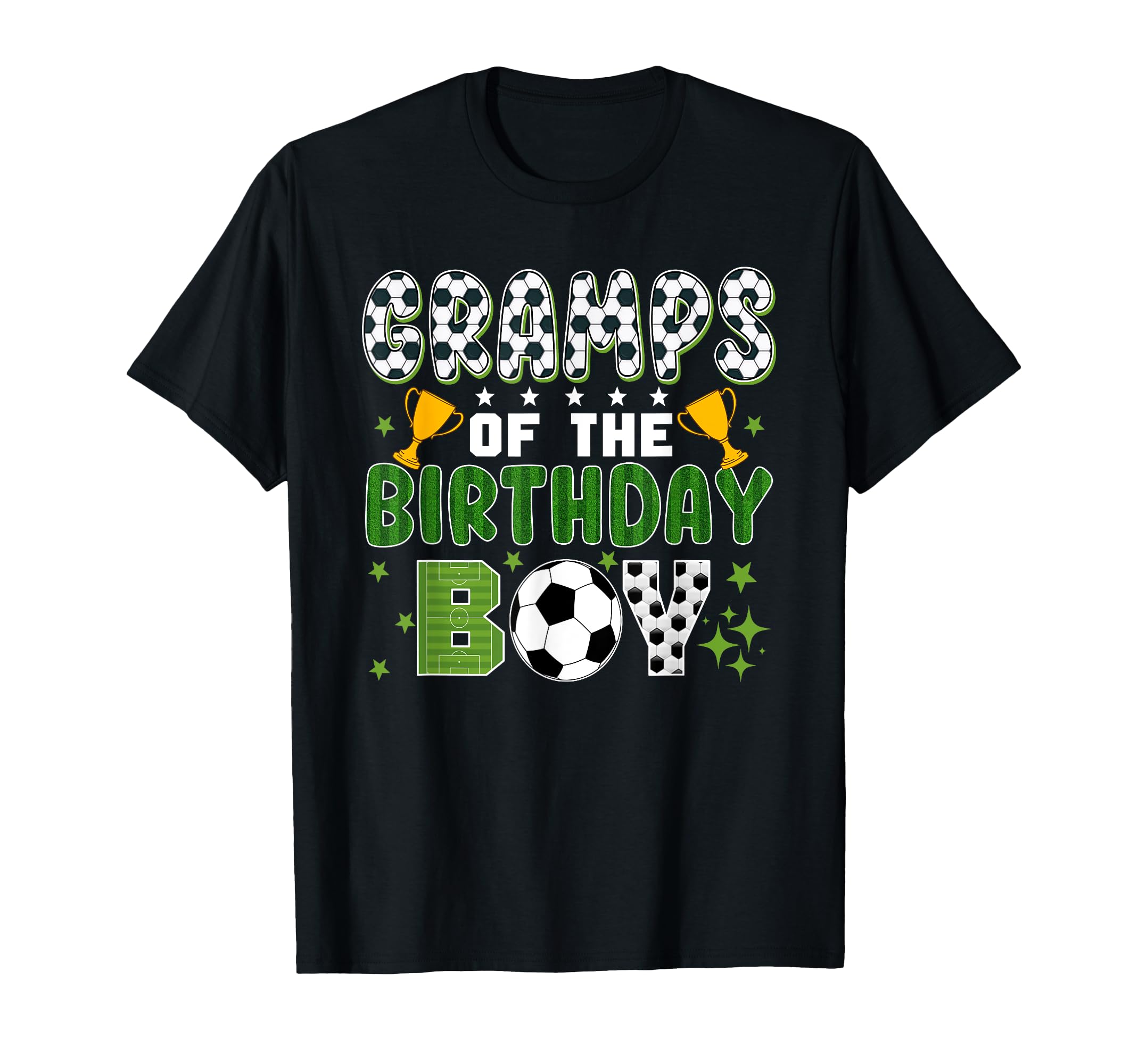 Gramps Birthday Soccer Group Family T-Shirt - Novelty Apparel for Adults