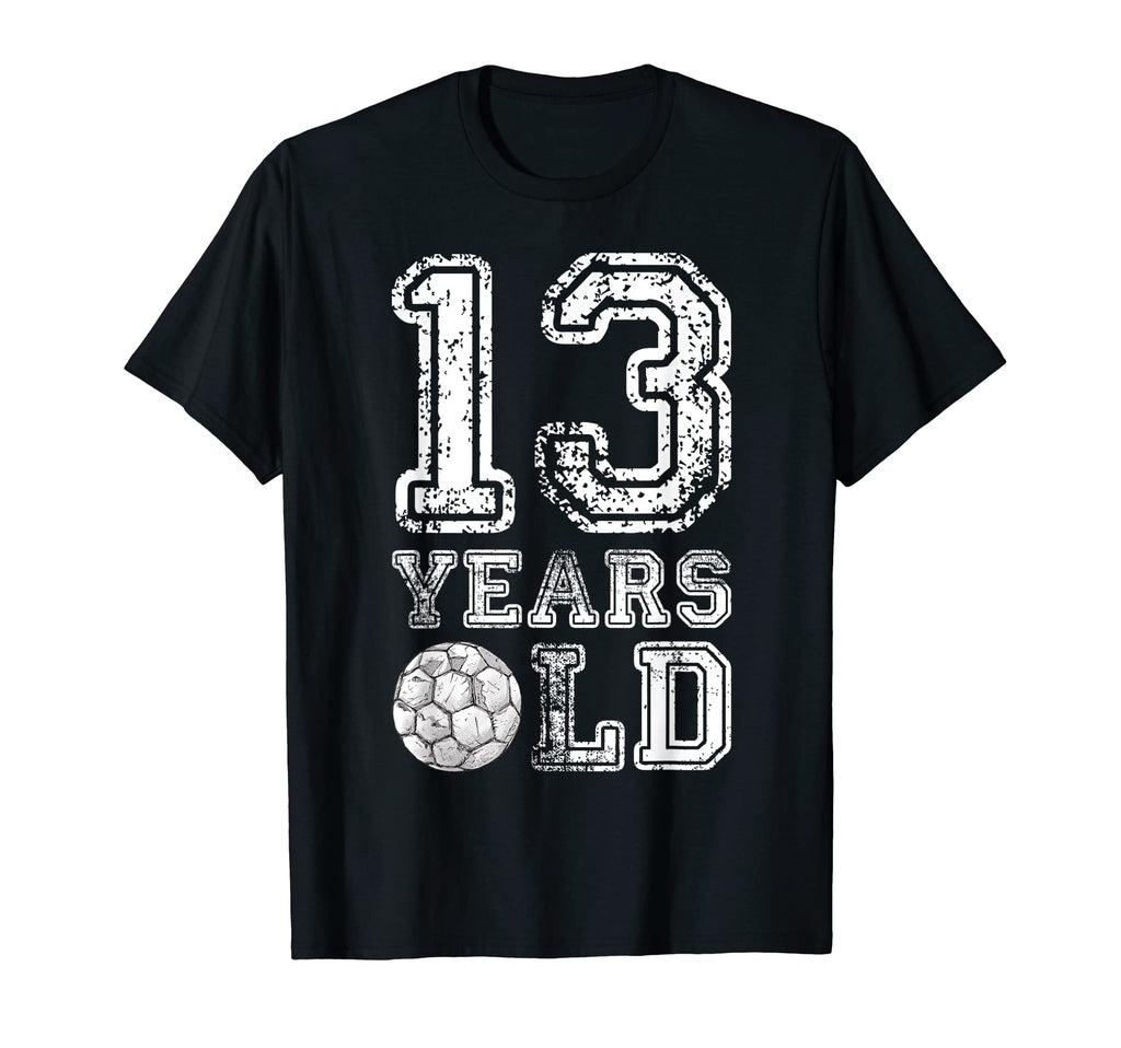 13 Years Old Soccer Sports Birthday 13Th T-Shirt - Graphic Print Unisex