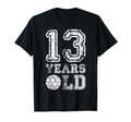 13 Years Old Soccer Sports Birthday 13Th T-Shirt - Graphic Print Unisex