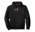 Soccer Heartbeat Hoodie - Fun Novelty Design for Adults