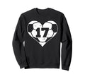 Soccer Number 17 Jersey Funny Sweatshirt - Streetwear Style for Adults