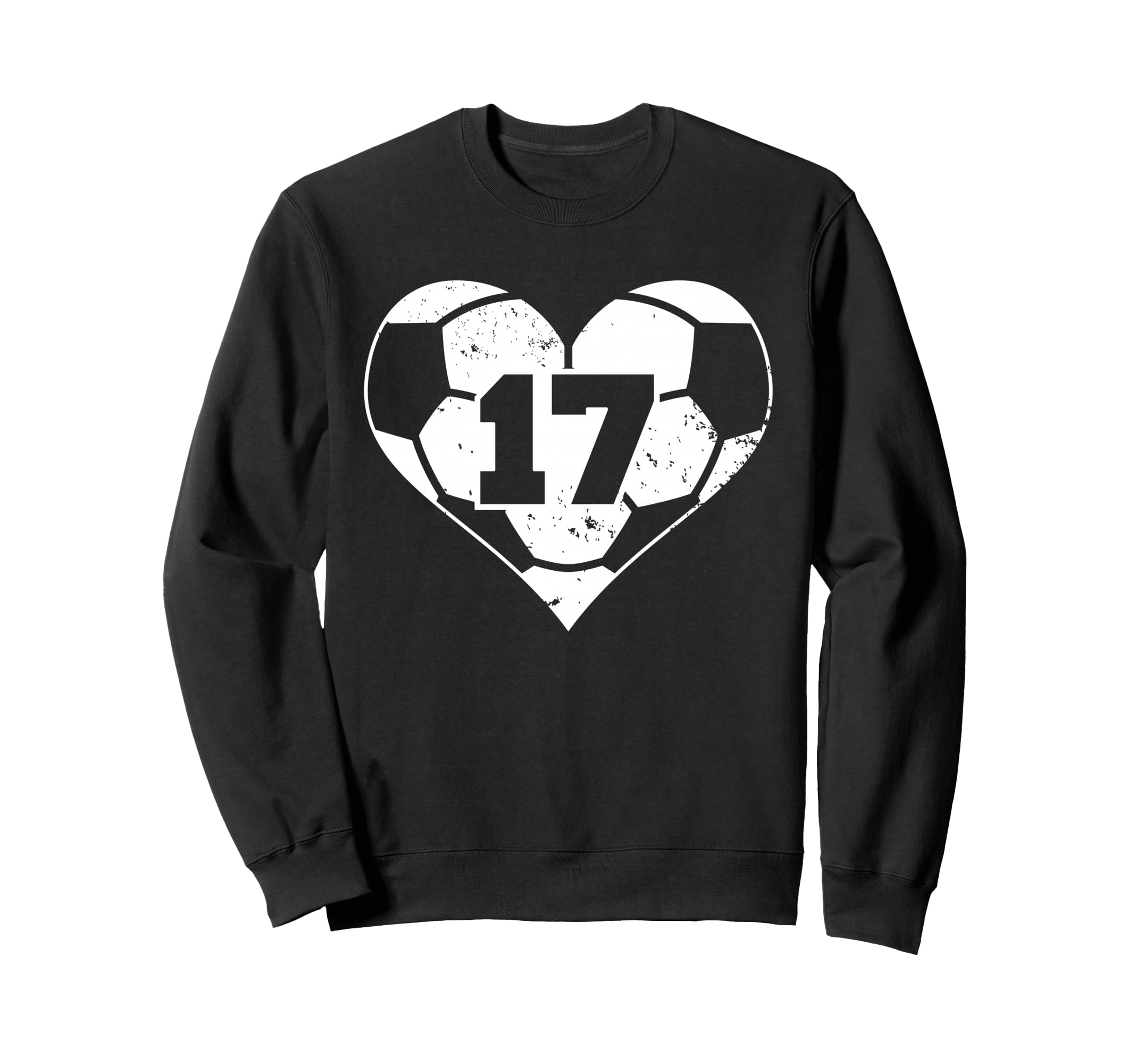 Soccer Number 17 Jersey Funny Sweatshirt - Streetwear Style for Adults