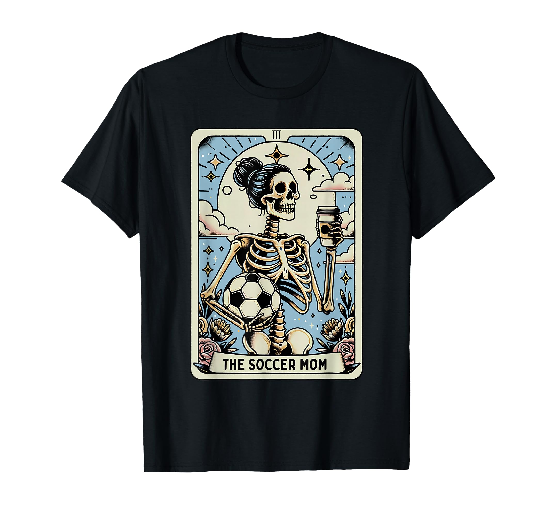 Soccer Mom Tarot Card Funny T-Shirt - Aesthetic Graphic for Adults