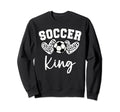 Soccer King Matching Family Soccer Sweatshirt - Aesthetic Graphic Men Women