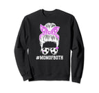 Mom Both Messy Bun Dancer Soccer Sweatshirt - Minimalist Print Unisex