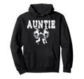 Coquette Soccer Bow Mom Sister Auntie Hoodie - Unique Graphic for Adults