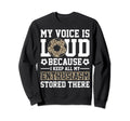 My Voice Is Loud Leopard Soccer Mom Sweatshirt - Streetwear Style Men Women