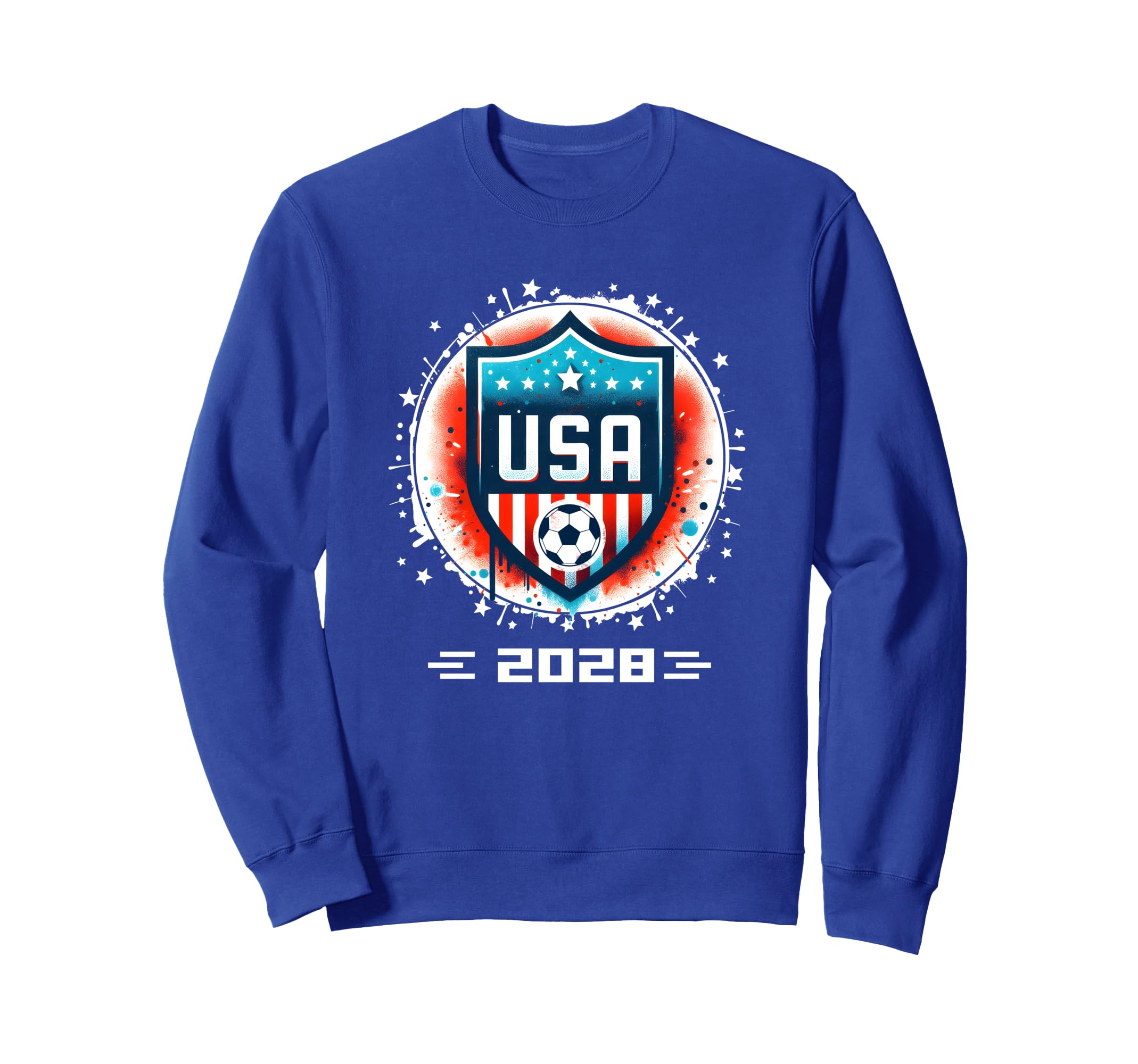 American Flag Soccer Team Soccer Sweatshirt - Streetwear Style Men Women