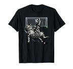 Funny Tabby Cat Soccer Bicycle Kick T-Shirt - Novelty Apparel Men Women