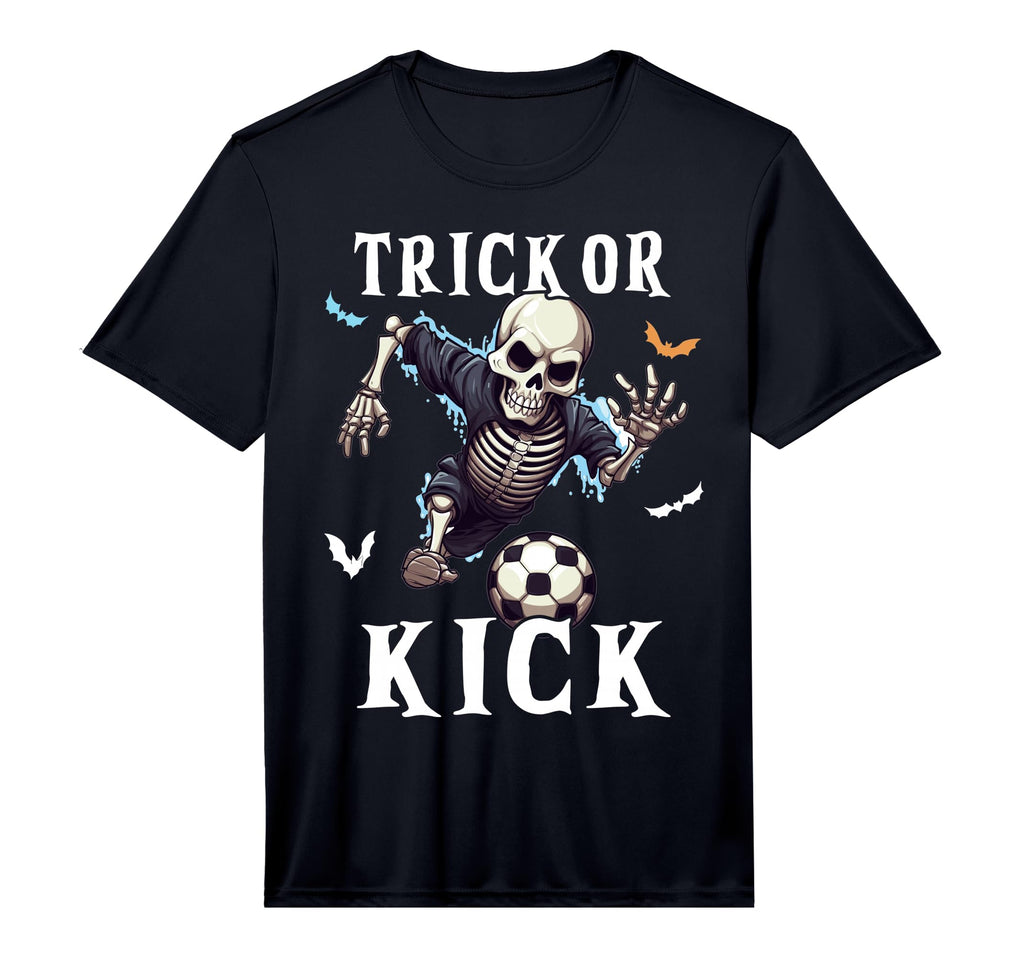 Soccer Skeleton Halloween Soccer T-Shirt - Fun Novelty Design for Adults