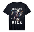 Soccer Skeleton Halloween Soccer T-Shirt - Fun Novelty Design for Adults