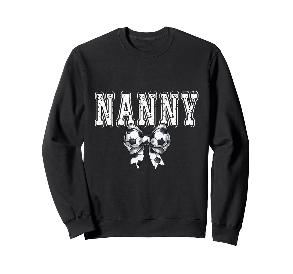 Coquette Soccer Nanny Spirit Sweatshirt - Graphic Print for Adults