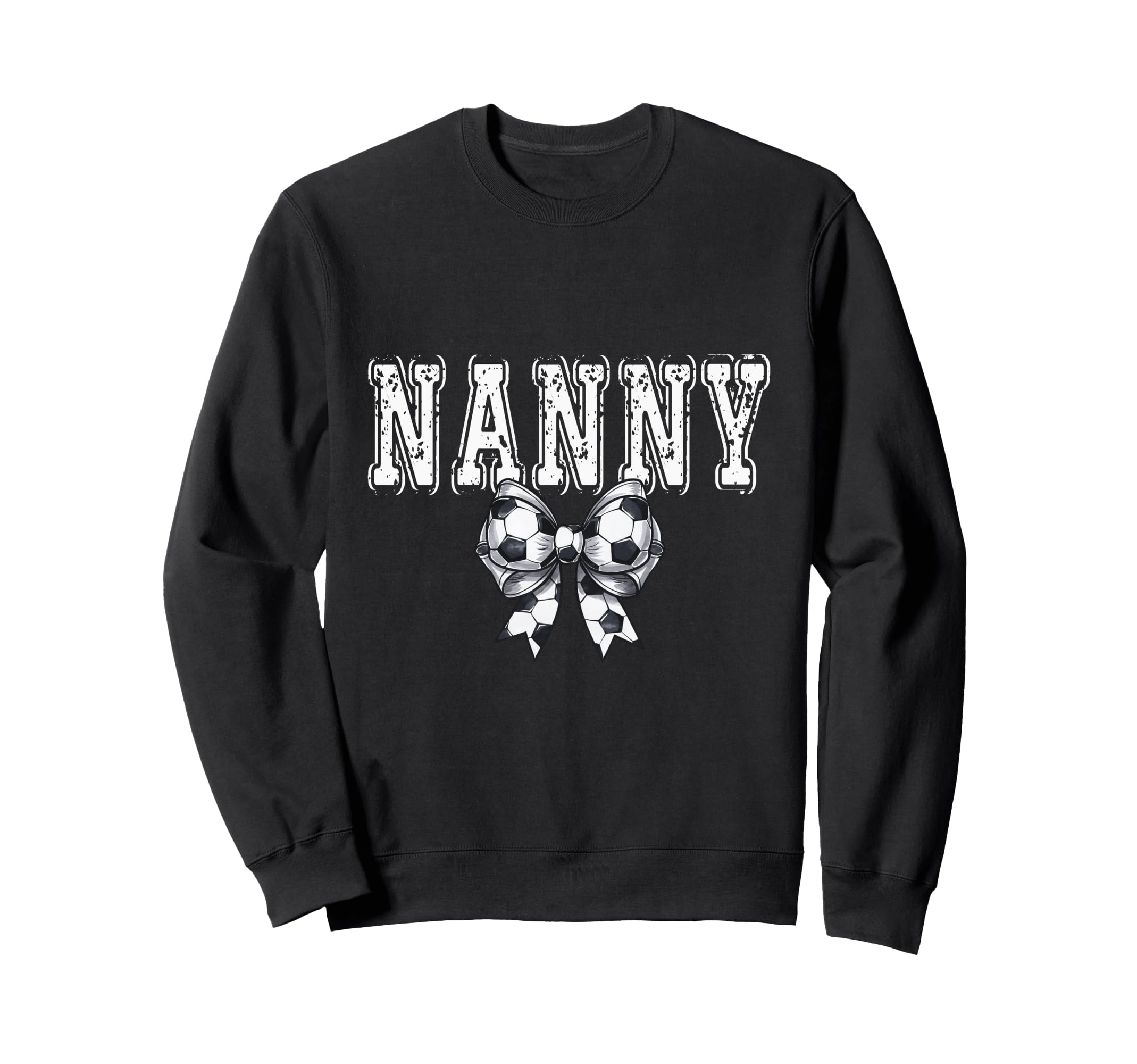 Coquette Soccer Nanny Spirit Sweatshirt - Graphic Print for Adults